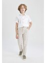 DEFACTO Boy Regular Fit Standard Leg Linen Look Trousers