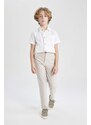 DEFACTO Boy Regular Fit Standard Leg Linen Look Trousers