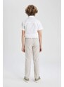 DEFACTO Boy Regular Fit Standard Leg Linen Look Trousers