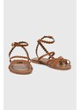 Kožené sandály See by Chloé dámské, hnědá barva