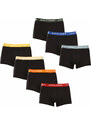 7PACK pánské boxerky Jack and Jones černé (12230353)