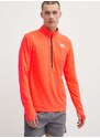 Sportovní tričko s dlouhým rukávem The North Face Sunriser oranžová barva, hladký, NF0A84KRQI41