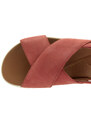 CLARKS Dámské kožené sandály rose 26176372-ROSE-255