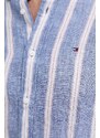 Lněná košile Tommy Hilfiger regular, s límečkem button-down, MW0MW34612