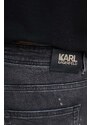 Džínové šortky Karl Lagerfeld pánské, černá barva