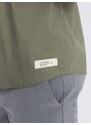 Ombre Clothing Kubánská khaki košile V4 SHSS-0168