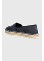 Espadrilky Tommy Jeans TJW VARSITY ESPADRILLE tmavomodrá barva, EN0EN02470