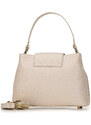 Kožená dámská kabelka s ozdobnou sponou Wittchen, světle béžová, přírodní kůže