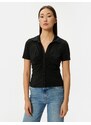 Koton Short Sleeve Shirt Draped Buttoned