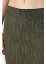 Trendyol Khaki Midi Knitwear Premium Yarn/ Special Yarn Skirt