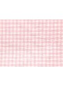 Mirtex Plátno HALENA 160 (33432 Košilovina kostka růžová)-140cm Zbytková metráž
