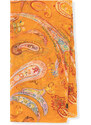 Dámský tenký šátek s motivem paisley Wittchen, oranžově-hnědá, polyester