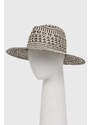 Klobouk Guess FEDORA černá barva, AW9495 COT01