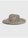 Klobouk Guess FEDORA černá barva, AW9495 COT01