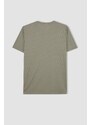 DeFactoFit Slim Fit Crew Neck Printed T-Shirt