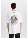 DEFACTO Oversize Fit Avengers Crew Neck Printed T-Shirt