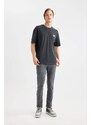 DEFACTO Comfort Fit Crew Neck Printed T-Shirt