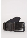 DEFACTO Man Square Clasp Faux Leather