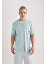 DEFACTO Comfort Fit Crew Neck Printed T-Shirt