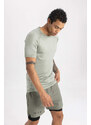 DeFactoFit Slim Fit Crew Neck T-Shirt