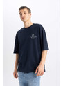 DEFACTO Loose Fit Crew Neck Printed T-Shirt