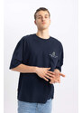 DEFACTO Loose Fit Crew Neck Printed T-Shirt