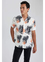 DEFACTO Regular Fit Printed Short Sleeve Shirt