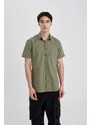 DEFACTO Slim Fit Polo Collar Short Sleeve Shirt