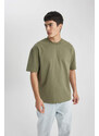 DEFACTO Oversize Fit Crew Neck T-Shirt