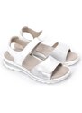Dámské komfortní sandály na suchý zip Ara 12-47207 bílá