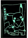 Carbotex Bavlněné ložní povlečení Pokémon Pikachu - se svítícím efektem - 100% bavlna - 70 x 90 cm + 140 x 200 cm