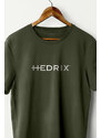 Hendrix Tričko, Barva Khaki, s Potiskem Hedrix Logo
