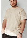 Hendrix Tričko, Barva Ekru, s Potiskem Basic T Shirt