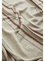 Madam Stoltz Přehoz z recyklované bavlny Sand 125 x 175 cm