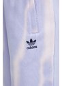 Bavlněné tepláky adidas Originals fialová barva, IS2490