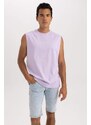 DEFACTO Boxy Fit Printed Crew Neck Sleeveless Undershirt