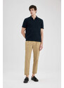 DEFACTO Tapered Fit Double Hem Twill Trousers