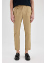 DEFACTO Tapered Fit Double Hem Twill Trousers