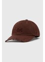 Kšiltovka 424 Distressed Baseball Hat hnědá barva, hladká, FF4SMY01CP-TE003.770