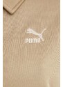 Mikina Puma T7 dámská, béžová barva, vzorovaná, 624343