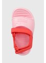 Dětské sandály Puma růžová barva
