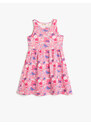 Koton Combed Combed Cotton Dress Sleeveless Round Neck Butterfly Printed Cotton