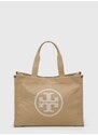 Kabelka Tory Burch Ella Canvas Tote béžová barva, 148792.275