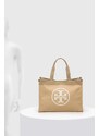 Kabelka Tory Burch Ella Canvas Tote béžová barva, 148792.275