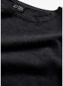 bonprix Bavlněné triko z jemného úpletu Černá