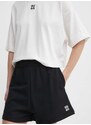 Bavlněné šortky HUGO černá barva, hladké, high waist, 50516269