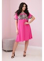 Kesi Růžové šaty s leopardím vzorem