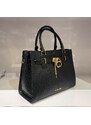 Michael Kors Hamilton Medium Leather Satchel Black