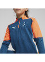 PUMA Neymar JR Creativity 1/4 Zip Top dětská fotbalová mikina ocean tropic/hot heat