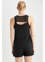 DEFACTO Long Fit Crew Neck Sleeveless Undershirt